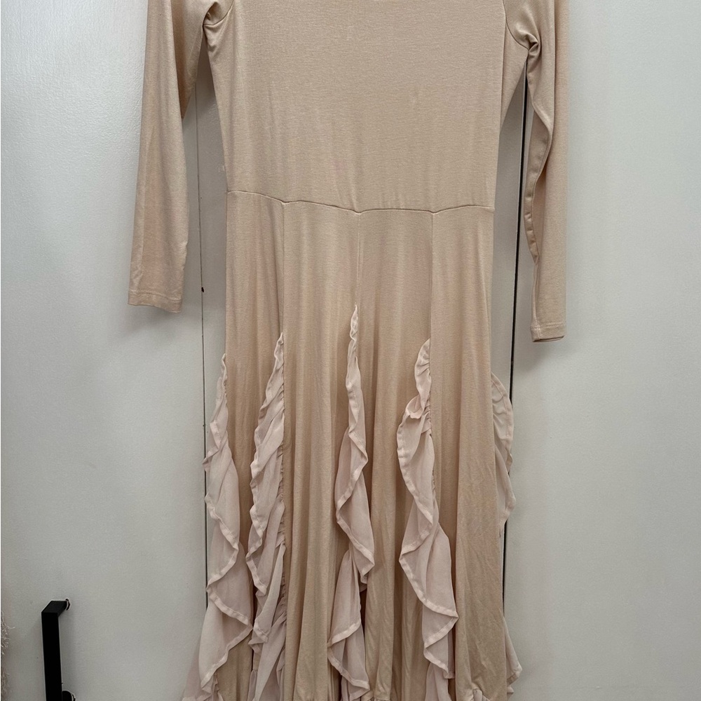 Joyfolie size10 Beige whimsy twirl dress